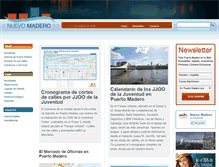 Tablet Screenshot of nuevomadero.com